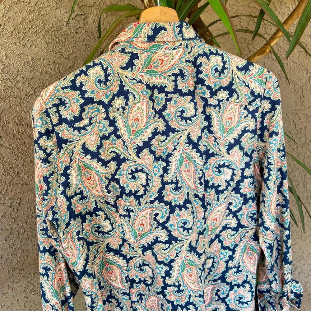 Chaps Paisley Button Down, No Iron - image 7